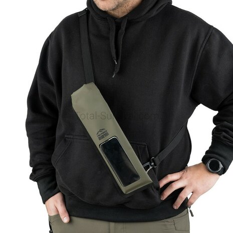 TF-2215 smartphone pouch waterdicht, legergroen