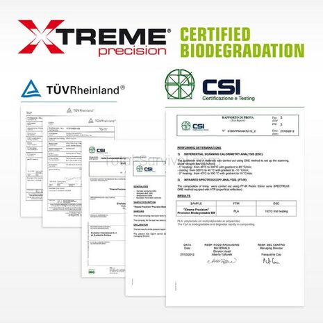 Extreme Precision airsoft Bio BBs 0.20g 6mm wit, zak 700gr