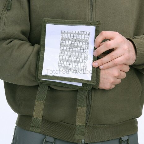 101 Inc Armtas / Wrist office Molle, rechts, olijfgroen