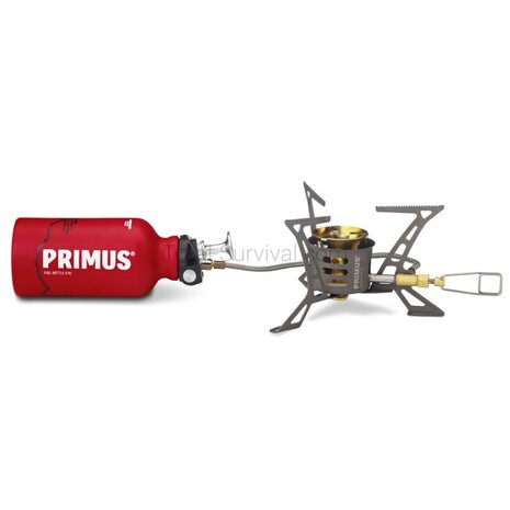 Primus Optimus Ti multifuel brander met brandstoffles en tas