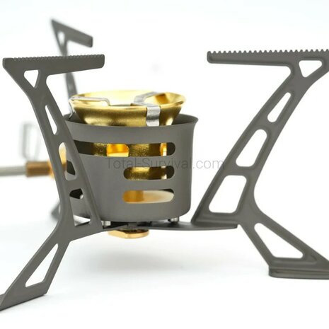 Primus Optimus Ti multifuel brander met brandstoffles en tas