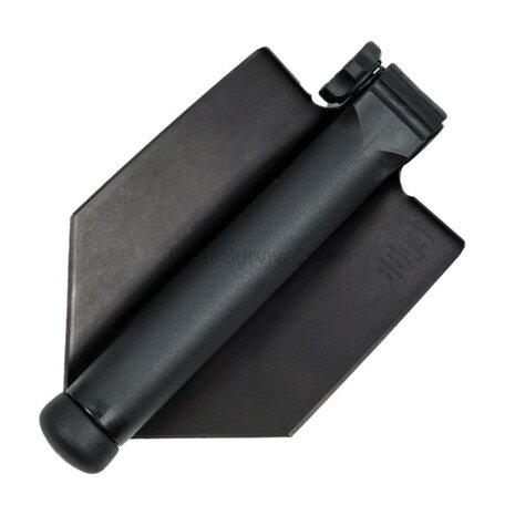 Glock Deense leger Pioniersschep / veldschep inklapbaar groot met tas, zwart