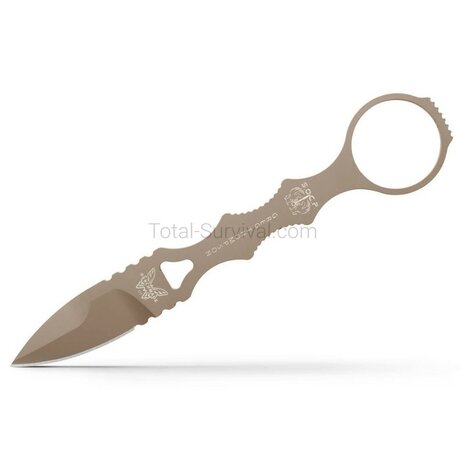 Benchmade Mini SOCP Dagger Sand with multi-mount sheath