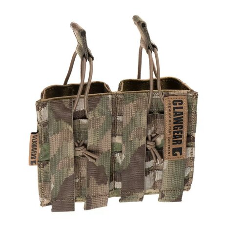 Clawgear 5.56 AR/AK Open Double Mag Core double magazine pouch Molle, Multicam