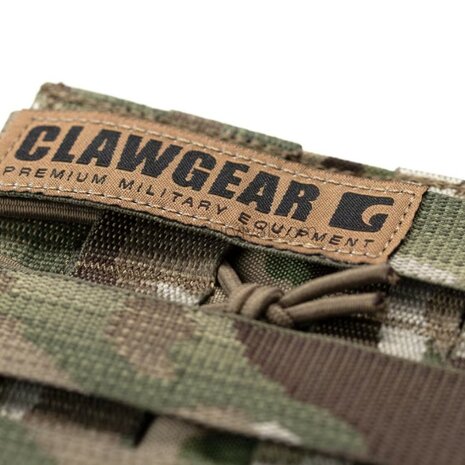 Clawgear 5.56 AR/AK Open Double Mag Core double magazine pouch Molle, Multicam