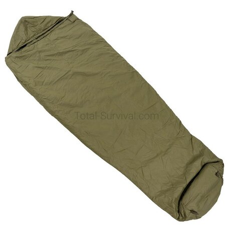Dutch army modular inner sleeping bag temperate with mosquito net, khaki