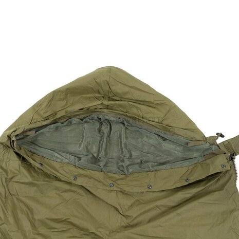 Dutch army modular inner sleeping bag temperate with mosquito net, khaki