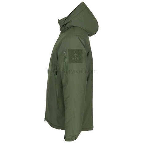 MFH veste thermique Softshell ECWCS niveau 7, coupe-vent et d&eacute;perlante, vert olive