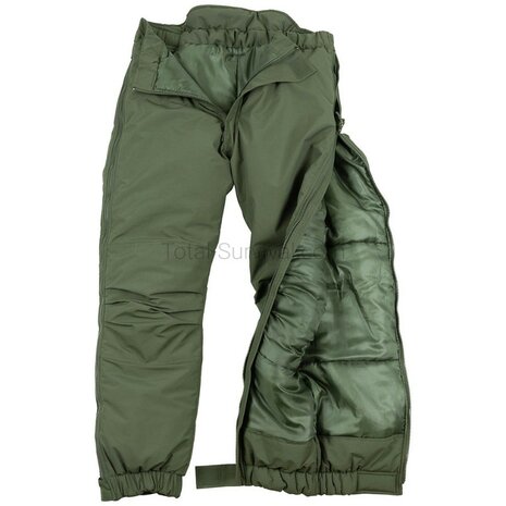 MFH thermal overpants ECWCS Level 7, windproof and water-repellent, OD green