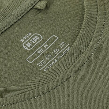 M-Tac Damen T-Shirt aus Baumwolle f&uuml;r warmes Wetter, kurze &Auml;rmel, olivgr&uuml;n