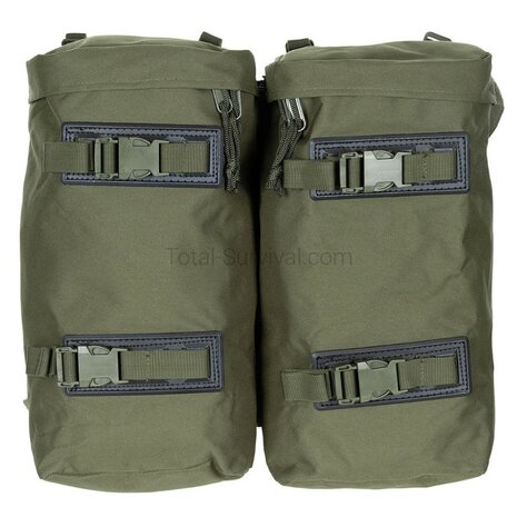 MFH commando mountain backpack, 100l, with daybag side bags, OD green