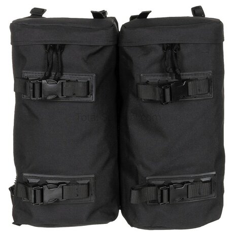 MFH commando mountain backpack, 100l, with daybag side bags, black