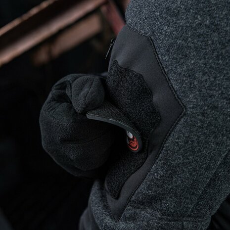 M-Tac velcro patch Til Valhall, 80 mm, rood/zwart