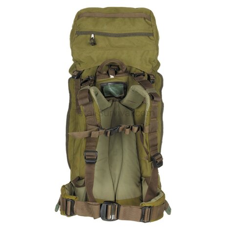 Berghaus Crusader Rucksack 90 + 20 mit Seitentaschen, oliv gr&uuml;n