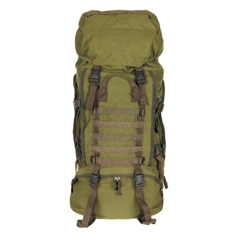 Berghaus Crusader Rucksack 90 + 20 mit Seitentaschen, oliv gr&uuml;n