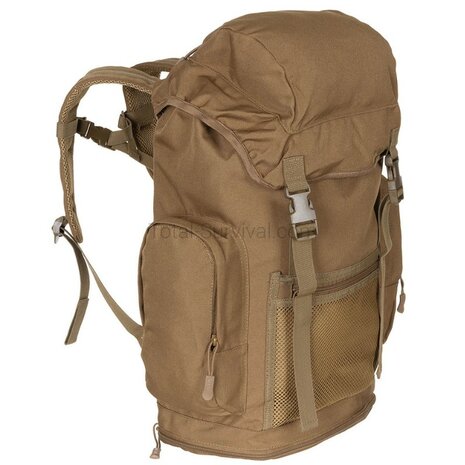 MFH British Recon Rucksack 30L, mit Seitentaschen, coyote tan