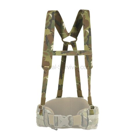 M-Tac Elite PLCE webbing suspenders for combat belts, Multicam