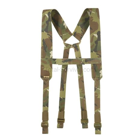 M-Tac Elite PLCE webbing suspenders for combat belts, Multicam