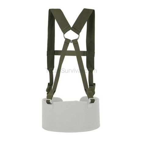M-Tac Elite PLCE webbing suspenders for combat belts, Ranger green