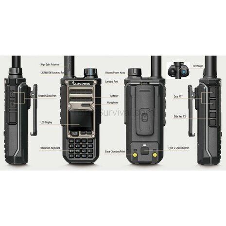 Quansheng TK-11(8) EU Multi-band Transceiver