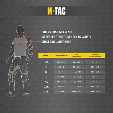 M-Tac UBAC Combat Shirt Langarm, Gen.II Pro Nyco, Black Multicam