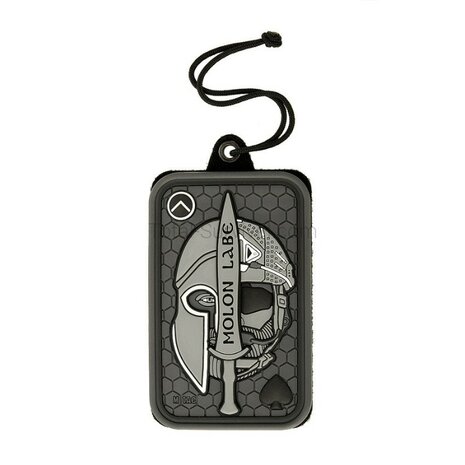 M-Tac tactical ID badge holder with velcro patch and drawstring, black