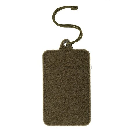 M-Tac tactical ID badge holder with velcro patch and drawstring, OD green