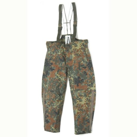 German Bundeswehr Gore-Tex rain suit 2-piece, 3-layer laminate, Flecktarn