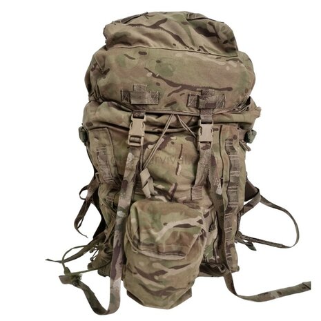 Britisher Bergen Rucksack und Rahmen INF Short Convoluted Back, MTP IRR Multicam