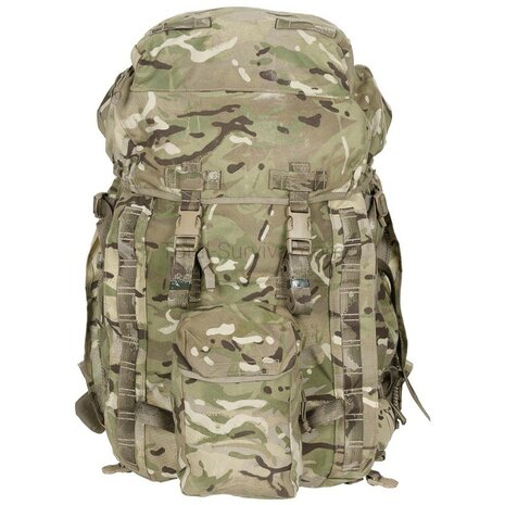 Britisher Bergen Rucksack und Rahmen INF Short Convoluted Back, MTP IRR Multicam