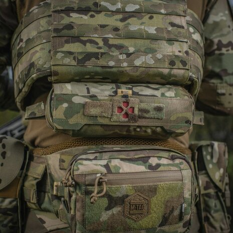 M-Tac horizontale medische oproltas Elite, IFAK, Multicam
