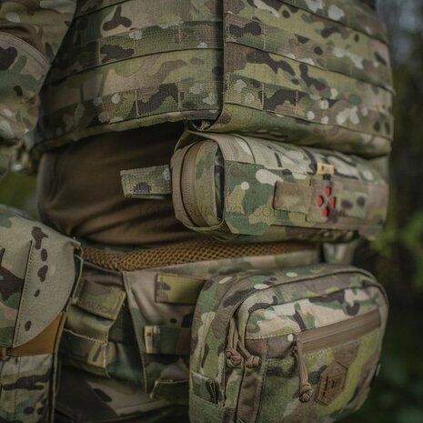 M-Tac horizontale medische oproltas Elite, IFAK, Multicam