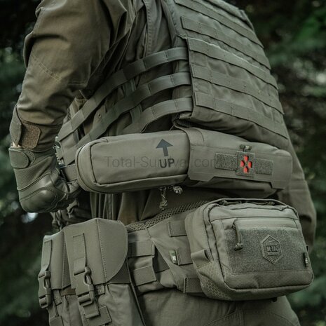M-Tac horizontale medische oproltas Elite, IFAK, Ranger green