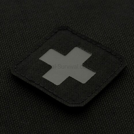 M-Tac Patch Medic Cross Laser Cut, 45 x 45 mm, Zwart / Grijs