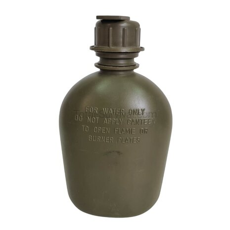 US army canteen 1QT / 950 ml with M1 NBC screw cap for gas masks, OD green