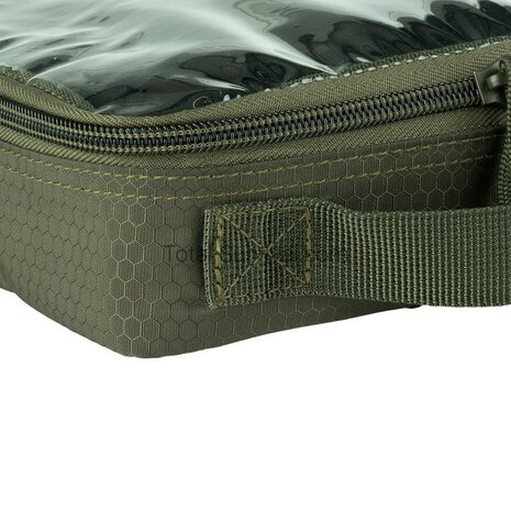 101 Inc Hexagon organizer transparent medium Molle, OD Green