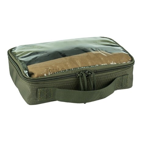 101 Inc Hexagon organizer transparent medium Molle, OD Green