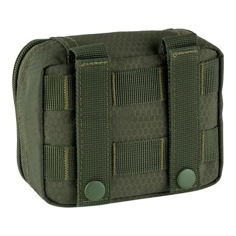 101 Inc Hexagon organizer transparent small Molle, OD Green