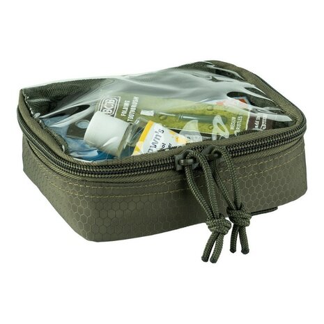 101 Inc Hexagon organizer transparent small Molle, OD Green