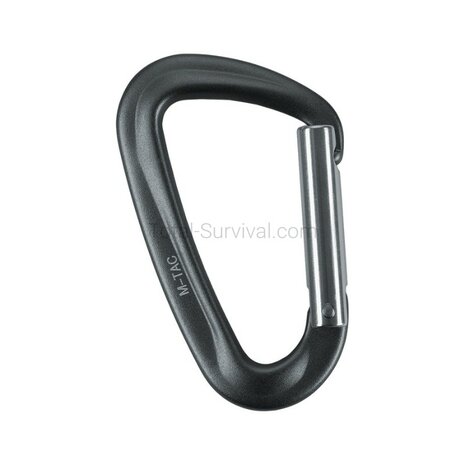 M-Tac Aluminium Karabiner 7.8 &times; 4.5 cm 12kN Typ 1, grau