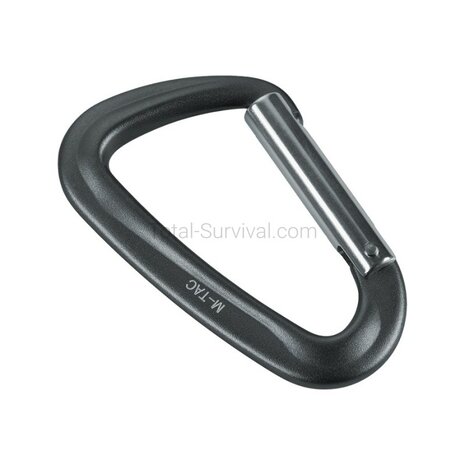 M-Tac Aluminium Karabiner 7.8 &times; 4.5 cm 12kN Typ 1, grau