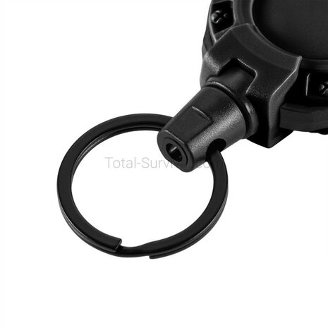 M-Tac extendable carabiner with drawstring, black