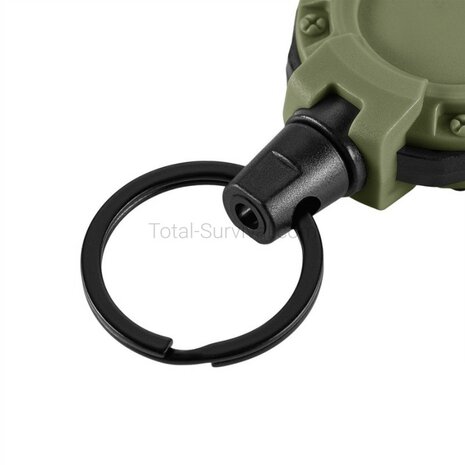 M-Tac extendable carabiner with drawstring, OD green