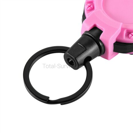 M-Tac extendable carabiner with drawstring, pink
