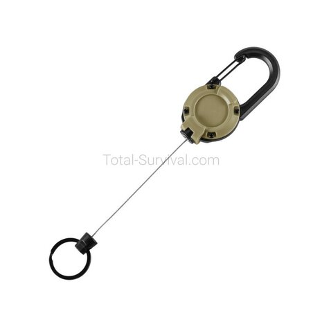 M-Tac extendable carabiner with drawstring, Coyote tan