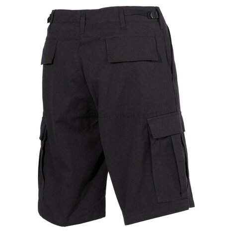 MFH BDU bermuda broek, Ripstop, Zwart