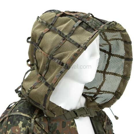 Invader Gear Ghillie Base Plain suit with hood, Flecktarn