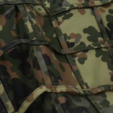 Invader Gear Ghillie Base Plain suit with hood, Flecktarn