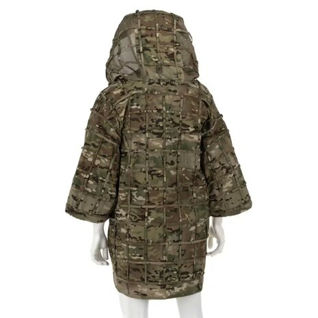 Invader Gear Ghillie Base Plain suit with hood, Multicam