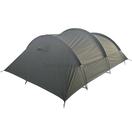 Mil-Tec trekking tent 4-person, OD green, with groundsheet and storage space